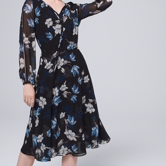 WHBM Floral Midi Dress - Picture 2 of 4